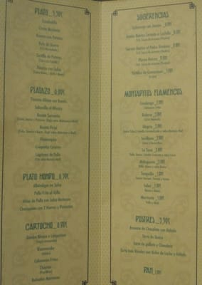 Menu photo 2 La Toná Madrid, M