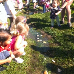 Some of the ELC students active in the Discover CATCH garden