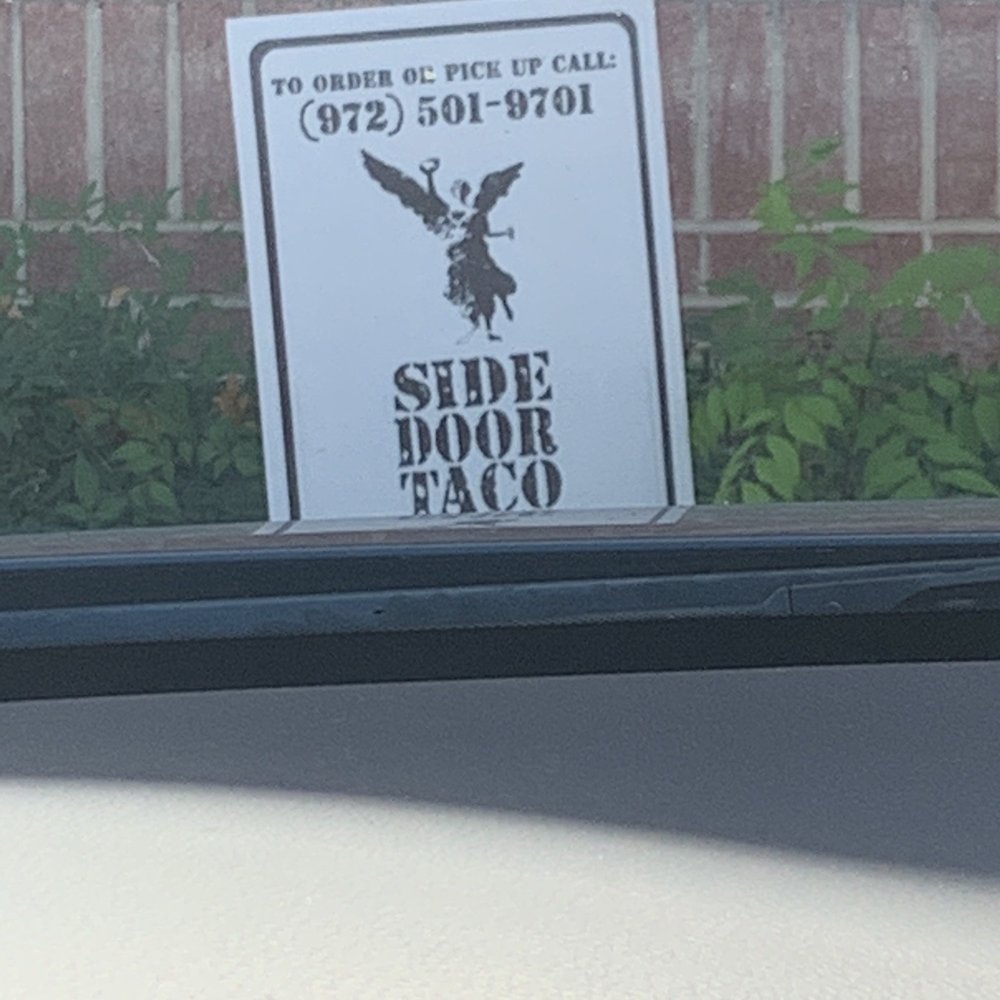 Side Door Taco - Parking spot. Lane 9 - Tacos Near Me - Irving, Texas Side Door Taco - Parking spot. Lane 9 - Tacos Near Me - Irving, Texas