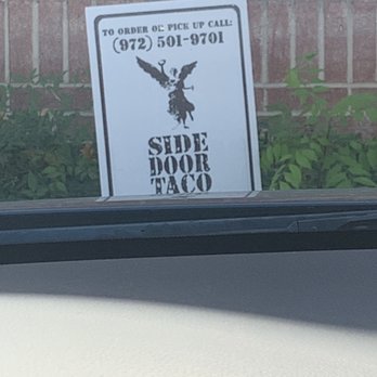Side Door Taco - Parking spot. Lane 9 - Tacos Near Me - Irving, Texas Side Door Taco - Parking spot. Lane 9 - Tacos Near Me - Irving, Texas