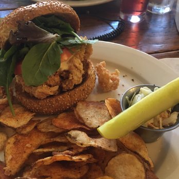 Miss Lucy's Kitchen - Clam strip po'boy. Homemade potato chips. Pickle. - New American Near Me - Saugerties, New York Miss Lucy's Kitchen - Clam strip po'boy. Homemade potato chips. Pickle. - New American Near Me - Saugerties, New York