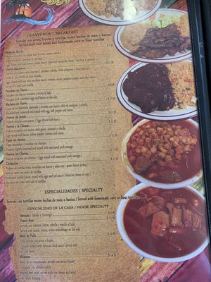 Menu photo 5 Palmas Restaurant Soledad, CA