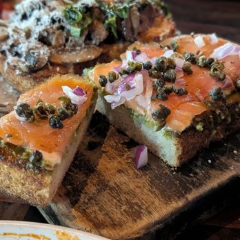 Postino Cinco Ranch - Smoked Salmon Pesto - Wine Bars Near Me - Katy, Texas