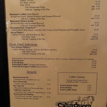 Cajun Queen - 18FEB2023 Blackened and Fried Selection menu - Cajun/Creole Near Me - Charlotte, North Carolina