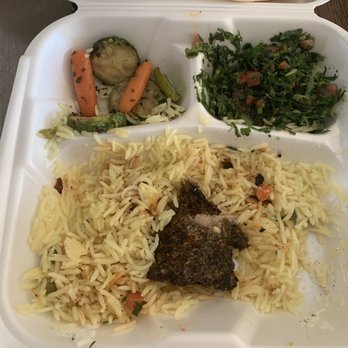 LE Chef Mediterranean - Alaskan Salmon (Grilled) with veggies, Rice and Tabbouleh Salad. - Mediterranean Near Me - Upland, California