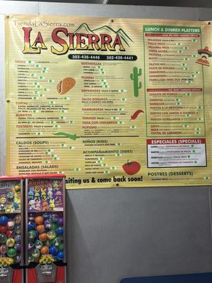 Menu photo 2 La Sierra Selbyville, DE Menu photo 2 La Sierra Selbyville, DE