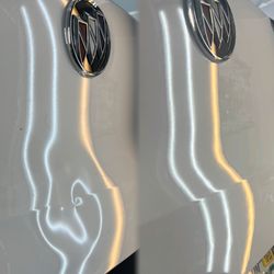 Doctor Ding Dent Repair - Before and after paintless dent repair