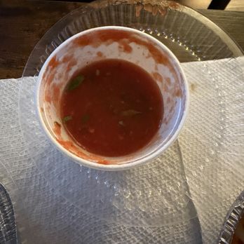Frida's Restaurante Mexicano - This was a "large salsa" and don't get me started on the taco or anything else. Disaster - Mexican Near Me - Collierville, Tennessee