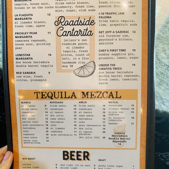 Dos Bocas - Drink menu - Cajun/Creole Near Me - Atlanta, Georgia Dos Bocas - Drink menu - Cajun/Creole Near Me - Atlanta, Georgia