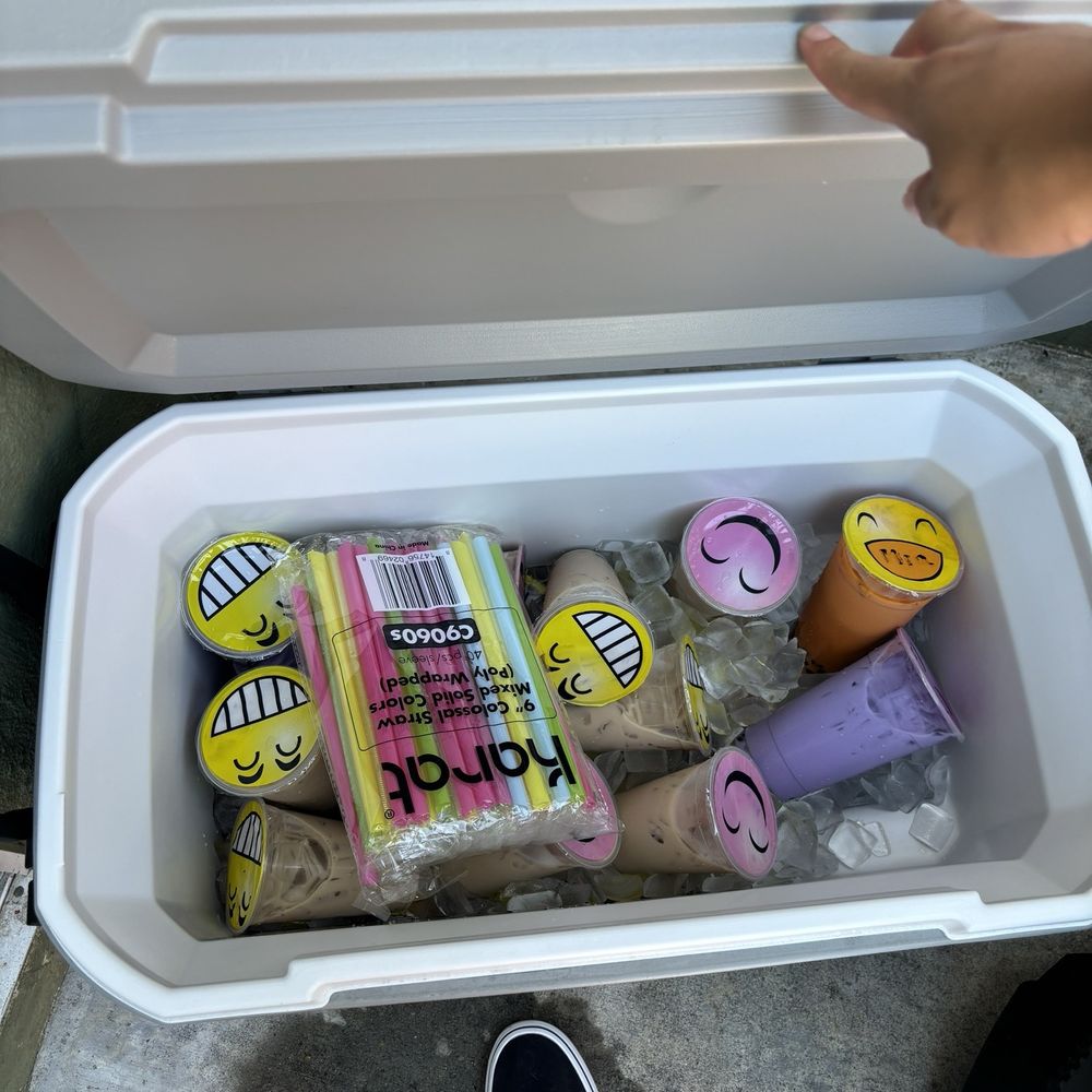 Thank you to Boba Loca for catering our party!! (Classic Milk Tea, Taro Milk Tea, Thai Milk Tea)