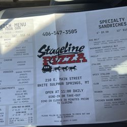 Stageline Pizza