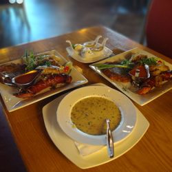 Cracovia Polish Restaurant - Polish Sampler Platter and White Bean Soup
