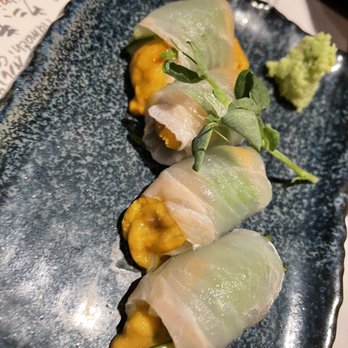 Izakaya Uosan - Uni flounder wrap - Izakaya Near Me - Honolulu, Hawaii Izakaya Uosan - Uni flounder wrap - Izakaya Near Me - Honolulu, Hawaii