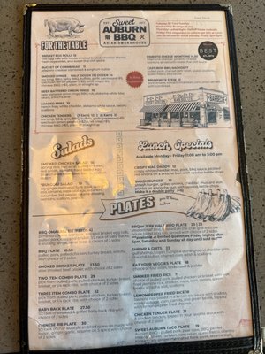 Menu photo 1 Sweet Auburn BBQ McDonough, GA Menu photo 1 Sweet Auburn BBQ McDonough, GA