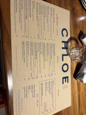 Menu photo 8 Chloe Minneapolis, MN