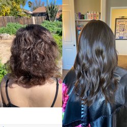 Hair By Ciara - Color and hand sewn beaded weft extensions