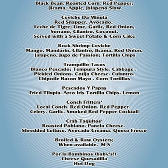 Pescados Unidos - menu - Food Trucks Near Me Pescados Unidos - menu - Food Trucks Near Me