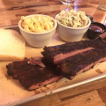 Jack's BBQ - SoDo - Rib plate with Mac and cheese and cole slaw. - Barbeque Near Me - Seattle, Washington