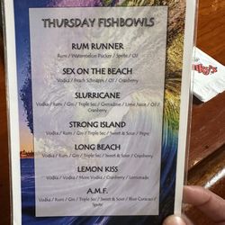 Franky's - Fishbowl drinks