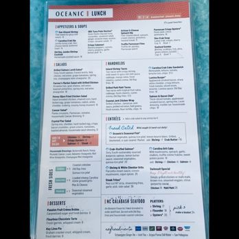 Oceanic - Menu - Seafood Near Me - Wrightsville Beach, North Carolina Oceanic - Menu - Seafood Near Me - Wrightsville Beach, North Carolina