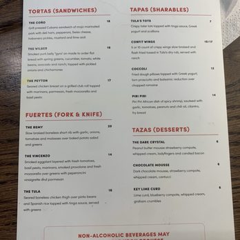 Tula's Tapas - With current pricing, updates from food truck menu - Food Trucks Near Me