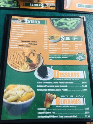 Menu photo 8 Four Way Restaurant Memphis, TN
