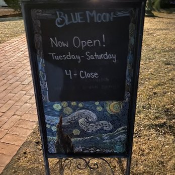 Blue Moon Kitchen & Bar - Really awesome sign. Done by the staff - Bars Near Me - Amesbury, Massachusetts Blue Moon Kitchen & Bar - Really awesome sign. Done by the staff - Bars Near Me - Amesbury, Massachusetts
