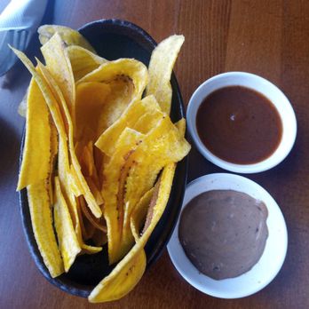 Baobab Fare - Plantain Chips with the default sauce and another vegan sauce, who's name I forget. - Coffee & Tea Near Me - Detroit, Michigan Baobab Fare - Plantain Chips with the default sauce and another vegan sauce, who's name I forget. - Coffee & Tea Near Me - Detroit, Michigan