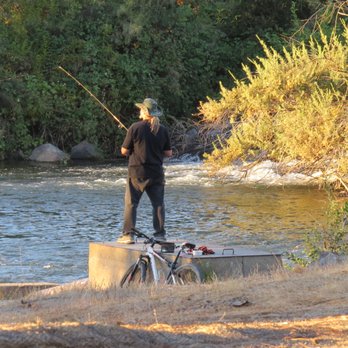 Lost Lake Park - Fisherman fishing the Friant River - Parks Near Me - Friant, California