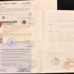 Tramites Mexico - Todos los sellos incluyendo la legalización por la embajada de Cuba en México