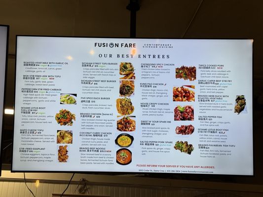 Menu photo 6 Fusion Fare Restaurant Santa Cruz, CA