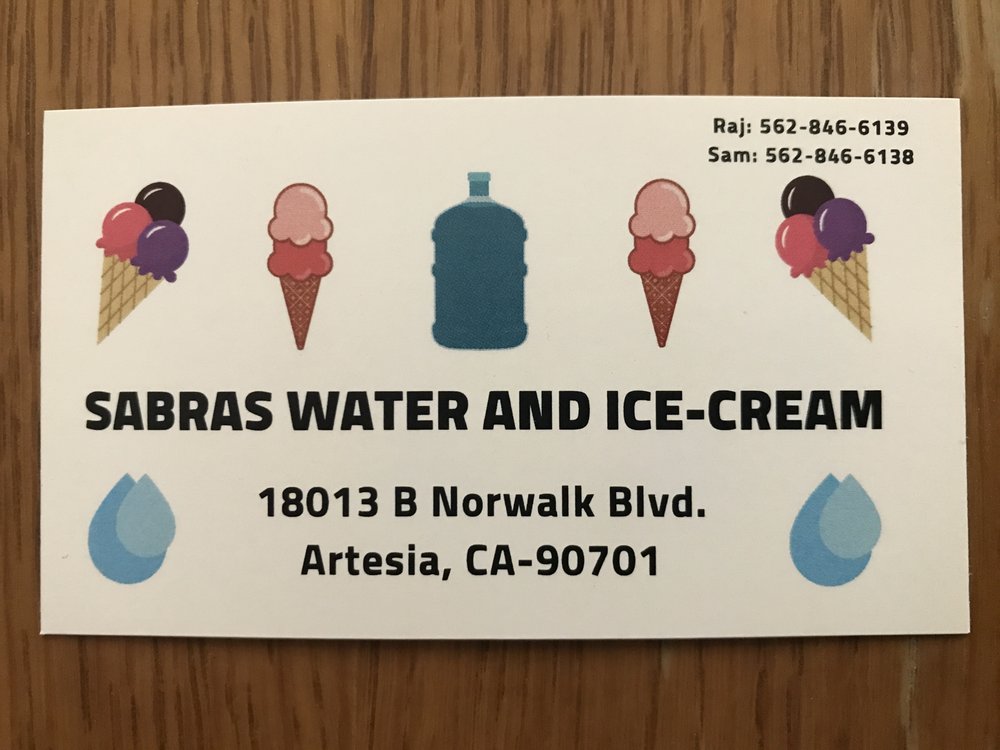 SABRAS WATER AND ICE CREAM Updated October 2024 18013 Norwalk Blvd