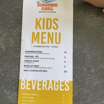 Sunshine Grill - Menu - New American Near Me - Grand Cayman, Virgin Islands Sunshine Grill - Menu - New American Near Me - Grand Cayman, Virgin Islands