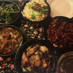 Chengdu Taste - String beans with garlic, Dan Dan noodle, Chong Qing Diced Chicken, Green Bean Noodle, double cooked pork
