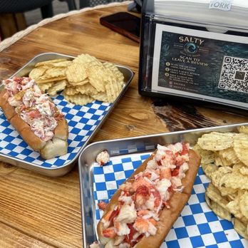 Salty C’s - Garlic Butter and Dill Pickle Lobster Roll - Seafood Markets Near Me - St. Andrews, New Brunswick Salty C’s - Garlic Butter and Dill Pickle Lobster Roll - Seafood Markets Near Me - St. Andrews, New Brunswick