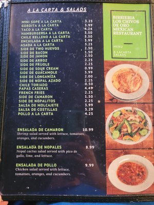 Menu photo 5 Birrieria Los Chivos De Oro Fort Worth, TX