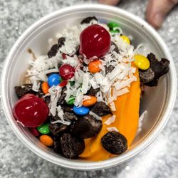 The Purple Penguin - Our Fro-Yo Creation at The Purple Penguin Yogurt and Sweet Treats