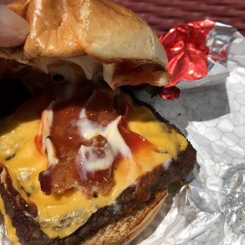 Wendy's - Baconator Single  Had to remove some of the sauce. - Burgers Near Me - Show Low, Arizona