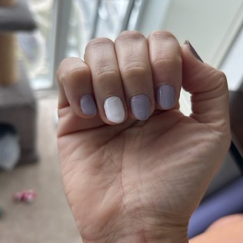 Spa myBlend - You can see the different layers of polish. - Day Spas Near Me - Toronto, Ontario
