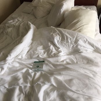 Comfort Suites - Sheets that never got changed or made even though the card was on the bed. - Hotels Near Me - Green Bay, Wisconsin Comfort Suites - Sheets that never got changed or made even though the card was on the bed. - Hotels Near Me - Green Bay, Wisconsin