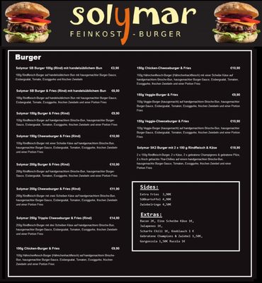 Menu photo 1 Solymar Feinkost Burger Weiterstadt, HE Menu photo 1 Solymar Feinkost Burger Weiterstadt, HE