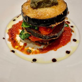 American Bounty Restaurant - Pan Fried Eggplant Entree - New American Near Me - Hyde Park, New York
