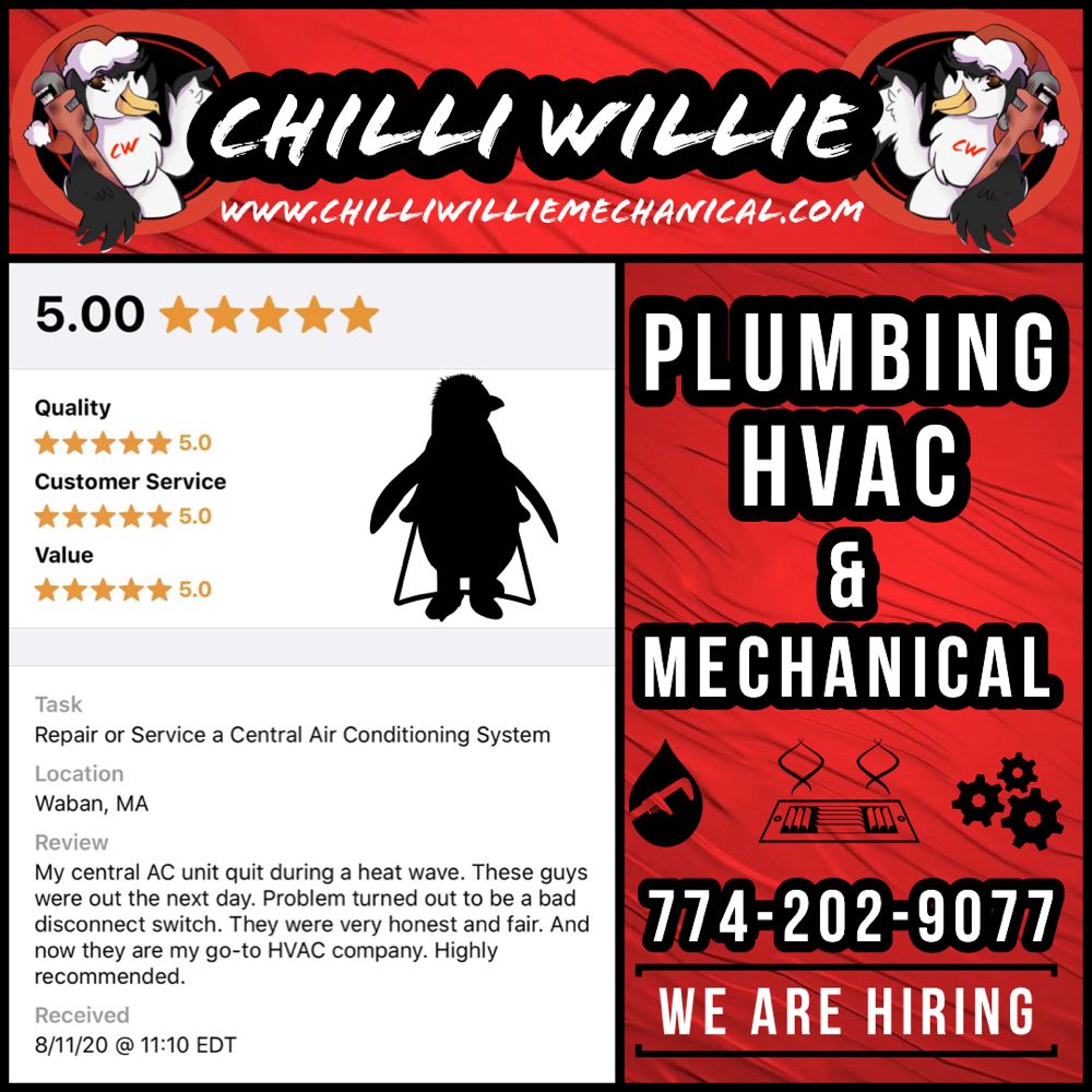 Slide of Chilli Willie Plumbing HVAC & Mechanical