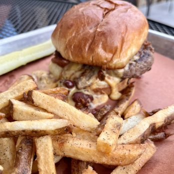 Scott Street Pub - Chili cheese burger with fries - Pubs Near Me - Lafayette, Indiana Scott Street Pub - Chili cheese burger with fries - Pubs Near Me - Lafayette, Indiana
