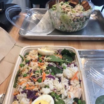 Giardino Gourmet Salads - Wok with Jasmine Rice and Cesar with chicken - Salad Near Me - Davie, Florida Giardino Gourmet Salads - Wok with Jasmine Rice and Cesar with chicken - Salad Near Me - Davie, Florida