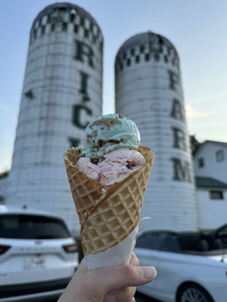 Rich Farm Ice Cream Shop Logo
