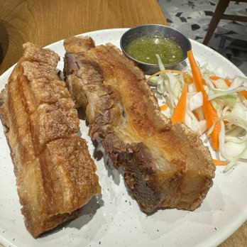 Koh Lipe - moo tod (fried pork belly served w/ chili lime sauce) - Thai Near Me - Scarborough, Ontario
