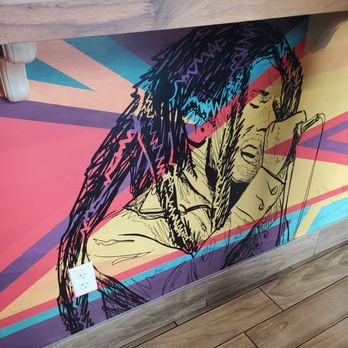 Rhythm Pon De Grille - Under the counter art at Rhythm Pon de Grille - Caribbean Near Me - Wesley Chapel, Florida Rhythm Pon De Grille - Under the counter art at Rhythm Pon de Grille - Caribbean Near Me - Wesley Chapel, Florida