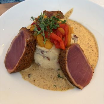 Matunuck Oyster Bar - Blackened yellowfin tuna - Seafood Near Me - South Kingstown, Rhode Island Matunuck Oyster Bar - Blackened yellowfin tuna - Seafood Near Me - South Kingstown, Rhode Island