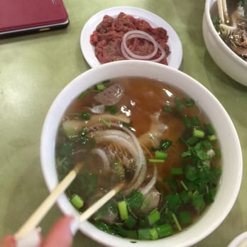Pho Dien - Small with Bo vien and tai on the side very tender - Vietnamese Near Me - Houston, Texas Pho Dien - Small with Bo vien and tai on the side very tender - Vietnamese Near Me - Houston, Texas